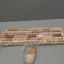 MOFII Wireless Keyboard and Mouse Combo, Milk Tea Colorful Round Key Typewriter Keyboards, 2.4G Full Size Keyboard and Cute Wireless Mice, USB Receiver Plug and Play, for Laptop, PC, Windows