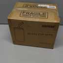 20 Oz Drinking Glasses with Bamboo Lids and Glass Straw - 6 Pcs Glass Cups Beer Ice Coffee Glasses Cute Aesthetic Cup Great for Coffee Bar Accessories Include 2 Cleaning Brushes