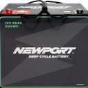 Newport 12V50Ah Deep Cycle Heavy-Duty Marine Battery, Lightweight & Sealed AGM, Trolling Motor Compatible