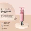 Erborian Pink Primer & Care, Multifunctional PoreBlurring Cream & Hydrating Rosy Makeup Base, Moisturizing and Smoothing Effects, Korean Skincare
