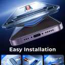 MAGIC JOHN 2 Pack for iPhone 17 6.3 inch Privacy Glass Screen Protector, Auto Dust-Elimination, Bubble Free, Easy Installation