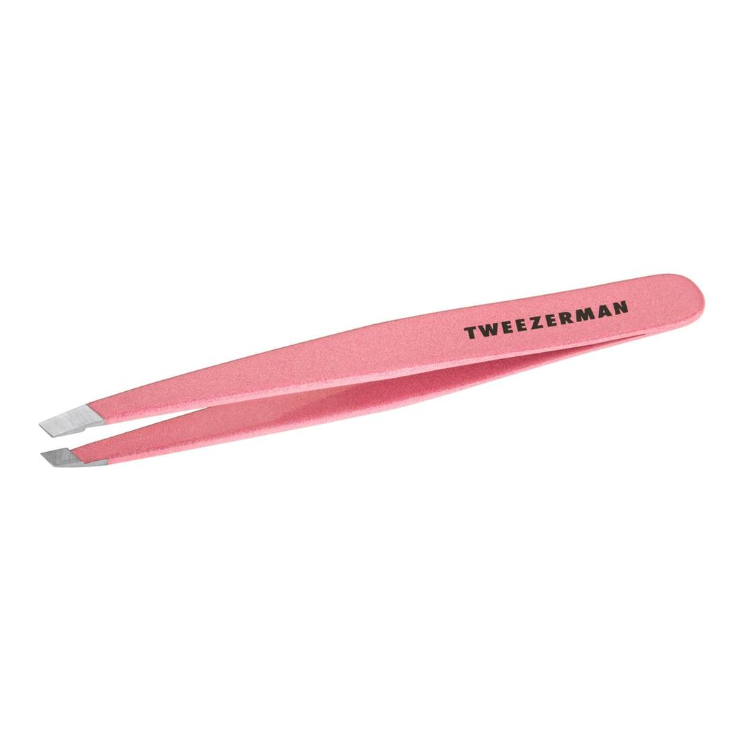 Tweezerman Exclusive Dusty Rose Slant Tweezer - Hair Removal Tweezers, Stainless Steel