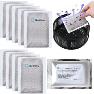 10 Pack Mosquito Attractant in Bulk, Lure for Bug Zapper Bait Refill Compatible with All Mosquito Trap Enhances Catch Rates for Indoor Outdoor Traps, Safe and Long Lasting