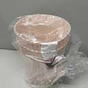 JiatuA Small Bathroom Trash Can Plastic Wastebasket Garbage Can Pink 2 Pack | Sturdy Stylish Decor Round Garbage Container Bin for Kitchen, Bedroom, Home Office, College Dorm Essentials