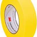 3M Automotive Refinish Masking Tape, 36 mm x 55 m, Yellow, 24 Pack  High-Performance Tape for Precise Auto Painting and Detailing