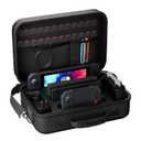 ProCase Large Case for Nintendo Switch 2 2025, Hard Carrying Travel Bag with Shoulder Strap and 24 Game Card Slots, Portable Storage Box Holder for Switch 2 Dock Console Joy-Con and Accessories -Black