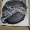 Round Cast Iron Grill Baskets for all Charcoal Smoker and Gas Grills,12 Inch Nonstick Cast Iron Grill Pan Tray Could Cooking Veggie Meat Fish -Dual Handle Grill Basket for All Outdoor Grills