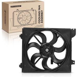 A-Premium Engine Radiator Cooling Fan Assembly | Compatible with Select Kia Models - Rio 2006 2007, 1.6L - Replace# 253801G100
