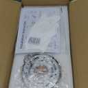 Bathroom Light Fixtures 2-Light, Modern Vanity Light for Bathroom, Wall Sconce, Bath Light with Glass Rods Shades for Mirror Bedroom Hallway (Brushed Brass)