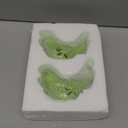 2PCS Toilet Bolt Covers Decorative, Cute Bird Toilet Screw Cover Caps, Ceramic Toilet Bolt Caps Decorative, Funny Bathroom Accessories, No Tools Easy Installation Bathroom Decor (Green)