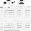 6-Layer Car Cover Waterproof All Weather for Automobiles,Universal Fit for Truck,Outdoor Full Cover Rain Sun UV Protection with Zipper Cotton,Fit Truck-Length (up to 210")