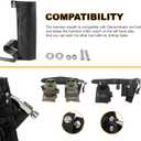 Hammer Holster Compatible with Diamondback Tool Belt, Left Handed Hammer Sleeve for Tool Belt, Padded Hammer Holder for Diamondback Tool Pouch, Black