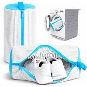 Shoe Washing Machine Bag, 2 Pack XXL Laundry Bag for Washer & Dryer, Mesh Sneaker Wash Cleaner, Heavy Duty Zipper, Protects Shoes & Machine, Reusable