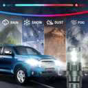 Compatible with Toyota Tundra 2000-2006 Fog Bulbs, High&Low Beam Fog Light Bulbs Combo, 800% Super Bright 6000K Cool White, Plug and Play, Pack of 4