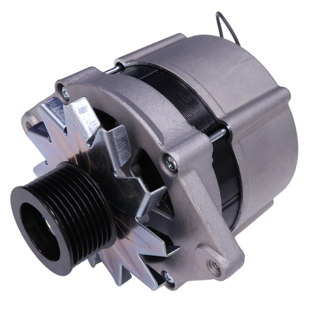 FridayParts 12V Alternator A187873 A186125 AT173624 Compatible for Case Tractor 1896 2096 5120 MX100 MX110 MX120 MX135 Engine 4391 4391T 6591T 6830T 6831T Replacement