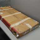 WOHOMO Folding Desk, Small Foldable Desk 39.4" for Small Spaces, Space Saving Computer Table Writing Workstation for Home Office, Easy Assembly, Oak