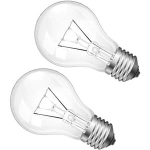 100 Watt Incandescent Light Bulbs, A19 100 WATT Incandescent Bulb Shatter Resistant Rough Service Light Bulb 100 WATTS A19 Shape, E26 Standard Base 2 Pack