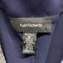 R&M Richards Women's Evening Jacket Dress W/Sparkling Metallic Trim & Necklace, Size 12