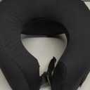 2in1 Ergonomic Memory Foam Travel Neck Pillow  2025 Upgrade Travel Pillow for All Sleep Positions on Flights, Road Trips, and Long Distance Travel with Drawstring Bag (Adjustable - Black)