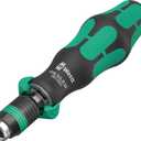 WERA - 05051493001-838 RA-R M Bitholding Screwdriver with Ratchet functionality, 1/4", 1/4" x 123.5 mm