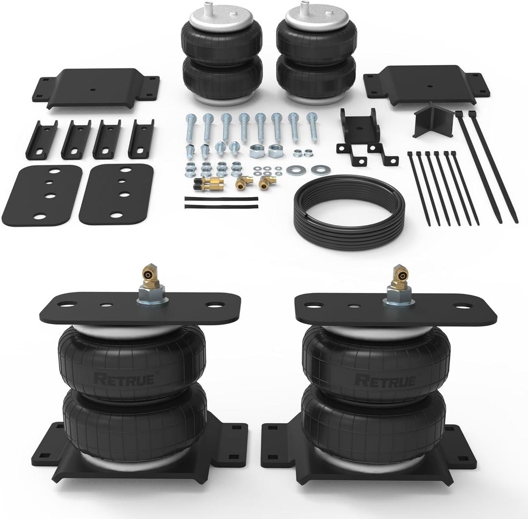 RETRUE Rear Air Bags Suspension Kit for Toyota Tundra 2007-2021 Truck Towing, 5000 Lbs of Load Leveling Capacity, Replacement for Firestone 2445 Ride Rite Airbags, Upgraded