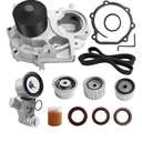 Timing Belt Kit with Water Pump Compatible with 2.5L Subaru 06-10 Forester, 06-11 Impreza, 10-12 Legacy, 2009-2012 Outback (EJ253 H4 SOHC 16V Engine) Replaces TKF-006, TCK304, TCKWP304A