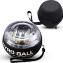 Torque Ball Hand Exerciser Auto Start, Wrist Strengthener & Gyro Ball for Martial Arts, Forearm Workout, Forearm Exerciser, Hand Strengthening Devices, Gyroscope, Vital Sports Gifts with Led Light,