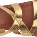 Franco Sarto Women's Ina Strappy Sandal Flat (Beige)