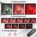 Shyineyou Grow Lights for Indoor Plants, 80LEDs Clip Plant Lights for Indoor Growing, Full Spectrum LED Plant Growing Lamps with Flexible Gooseneck 3 9 12Hrs Timer, 9 Dimmable Levels (Red & White)