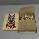 Wooden Puzzles for Adults - German Shepherd Wooden Jigsaw Puzzle - Unique Animal Shaped Wood Puzzles Adult - Christmas Birthday Gifts for Adults/Friends/Family - 168pcs 11.6 * 6.3in (Medium)