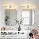 KARTOOSH Hardwired Brushed Nickel Vanity Lights for Bathroom
2 Pack 31.5 in LED Vanity Light, 3CCT Dimmable, Waterproof Rustproof, Hardwired Wall Mount for Bathroom Mirror Sides