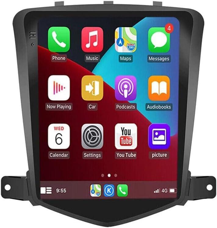 Double Din Car Stereo for 2009-2015 for Chevy Cruze 9.7 Inch HD Touch Screen Android 13 Car Audio Multimedia Receiver with CarPlay Android Auto GPS Radio Navigation Bluetooth Camera - 2+32G