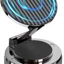 NZKEEYZI Phone Holders for Your Car, Compatible with MagSafe, Ultra Vacuum Suction Cup Mount, 360 Rotation, Car Phone Holder Compatible with All Models, Carbon Fiber Grey