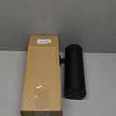 FVITA Toilet Brush Wall Mount Toilet Brush with Holder for Bathroom Stainless Steel Matte Black (Round)