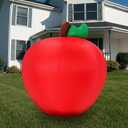 5 ft Apple Inflatable Outdoor Graduation Decoration Teacher Appreciation Decorations Thank You Teachers Photo Props Apple Lawn Sign for School Classroom Appreciation Week Supplies