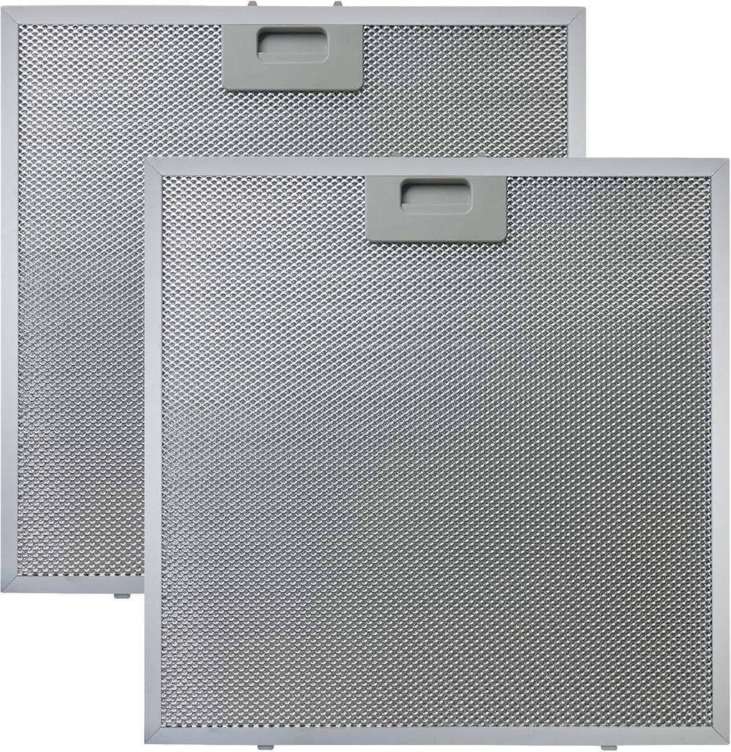WB02X27207 Range Hood Grease Filters For GE Range Hood, 2 Pcs Aluminum Mesh Filter JVX5300BJ1TS JVX5300DJ1BB JVX5300DJ1WW, Replace 4463981 PS11771771 EAP11771771, 13.77 x 13.77 x 0.39 Inches
