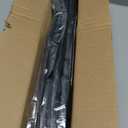 ALLZONE Heavy Duty Tension Shower Curtain Rod 42-83 Inches for Bathroom, Window, Non-Slip, Adjustable with Strong Spring Pole for Closet, Doorway, No Rust, No Drilling, Black