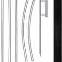 Feather Flag Pole Kit Fits 12FT Swooper Flags, 15FT Tall Aluminum Flagpole Set with Heavy Duty Ground Spike for Business Advertising Flags Custom Feather Flag (No Flag Included)