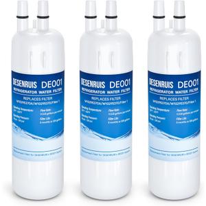 W10295370A Water Filter Replacement Compatible with W10295370, EDR1RXD1, Filter 1, WHR1RXD1, KAD1RXD1, P8RFWB2L, P8WB2L, P4RFWB, P5WB2L, Pack of 3,By DESENRUIS