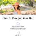 Wallaroo Hat Company Women's Victoria Fedora UPF 50+ UV Protection, Wide Brim, Packable & Adjustable Sun Hat