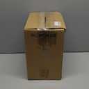 HG Power 8 Inch Hooded Wall Vent with Damper and Screen, Exterior Vent CoversGalvanized Steel Exhaust Vent, Exhaust Fan Cover for Kitchen Range Hood Ventilation, HVAC Duct Air Exhaust, Black