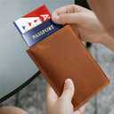 Genuine Leather Passport Holder,Handmade Passport cover, Travel Passport Protector with RFID Blocking for Men Women