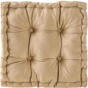vctops Chair Cushion for Dining Chair, Soft Velvet Square Seat Cushion with Ties Cozy Indoor Chair Pad Cushion for Office Kitchen Dining Room (Khaki,16"x16")