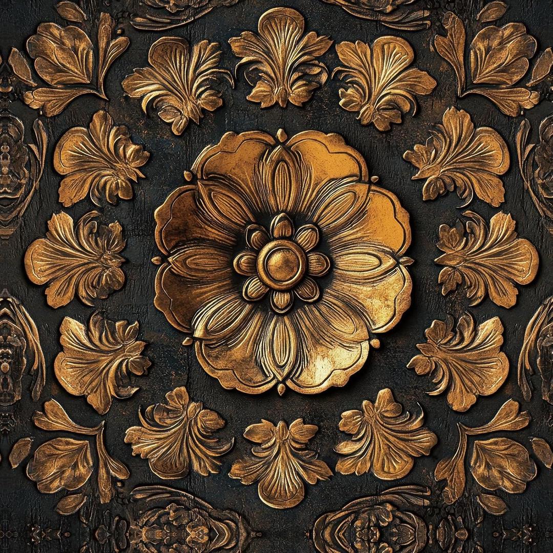 Livelynine 17.5x276 3D Black and Gold Wallpaper Peel and Stick Metal Tin Ceiling Tiles Decorative PVC Wall Panels Faux 3D Wallpaper for Living Room Bathroom Kitchen Adhesive Contact Paper Waterproof