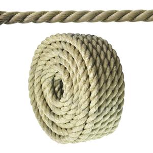 3/4 in 50 FT Twisted 3 Strand Synthetic Polypropylene Rope Artificial Manila Rope Suitable for Tree Work Camping Navigation Swing