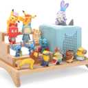 for Tonies Box Organizer 3-Tier Storage Shelf, Magnetic Desktop Storage Rack for Tonie 1/2 Player Tonies Figures Characters, Display Collection 10~15 Characters