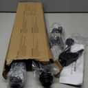 Door Security Bar, Rerishom Door Stoppers Security bar,Heavy Duty Door Lock Security Door Jammer Door Stopper for Apartment, Hotel Room,Screen Door Hardware (Dark Black, 2 Pack)