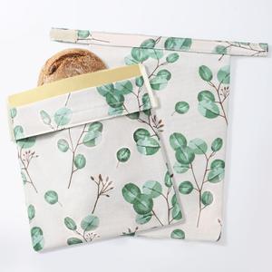 Beeswax Bread Bags for Homemade Bread. Beeswax Bags for Sourdough2 Pack Eucalyptus Leaf Design). 11 * 15IN. ZSHLXM