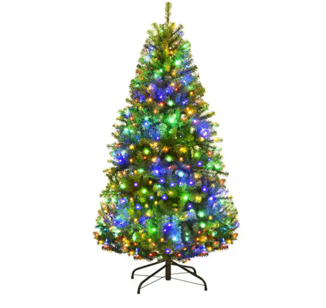 4 ft. Pre-Lit Artificial Christmas Tree with 100 LED Lights