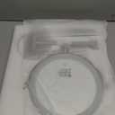 Auxmir 1X/30X Wall Mounted Lighted Makeup Mirror, 8" 3200 mAh Rechargeable Double-Sided Magnifying Mirror, Touch Dimmable 3 Color Lights, 360 Rotating Foldable 14.5" Extension Arm, Brushed Nickel